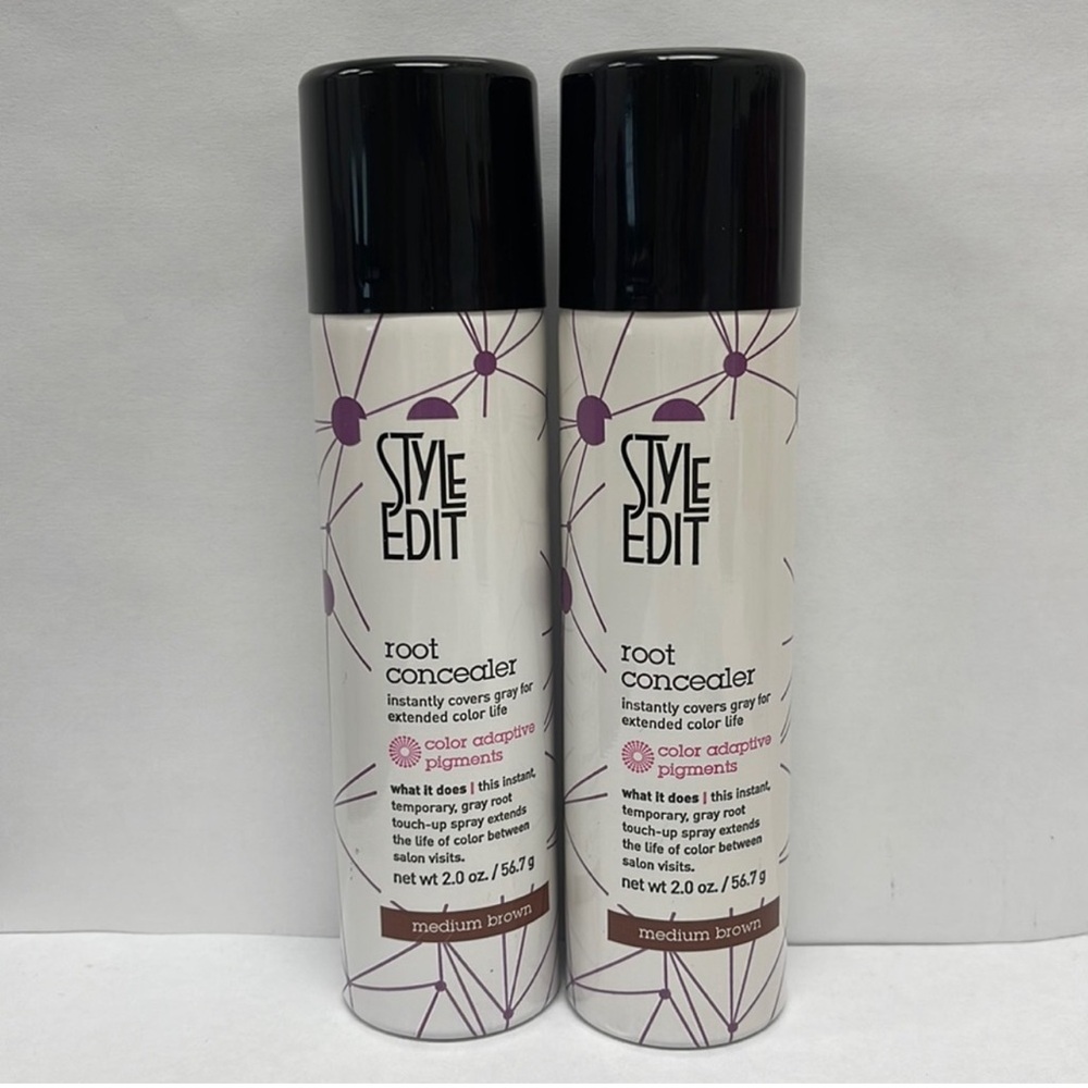 Style Edit Medium Brown Root Concealer, 2 Pack